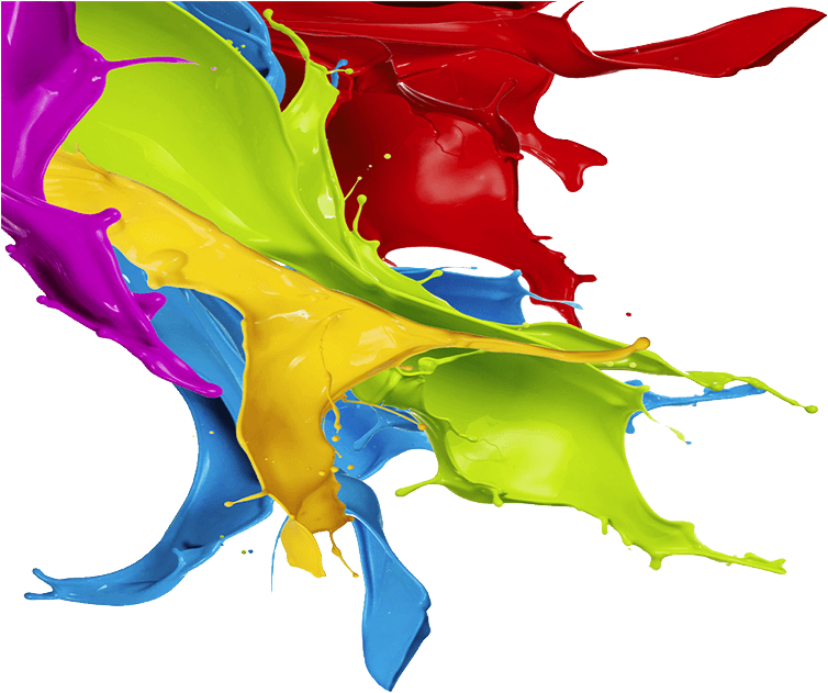 Multi Colour Paint Splash - Multi Colour Paint Splash Png Clipart (767x636), Png Download