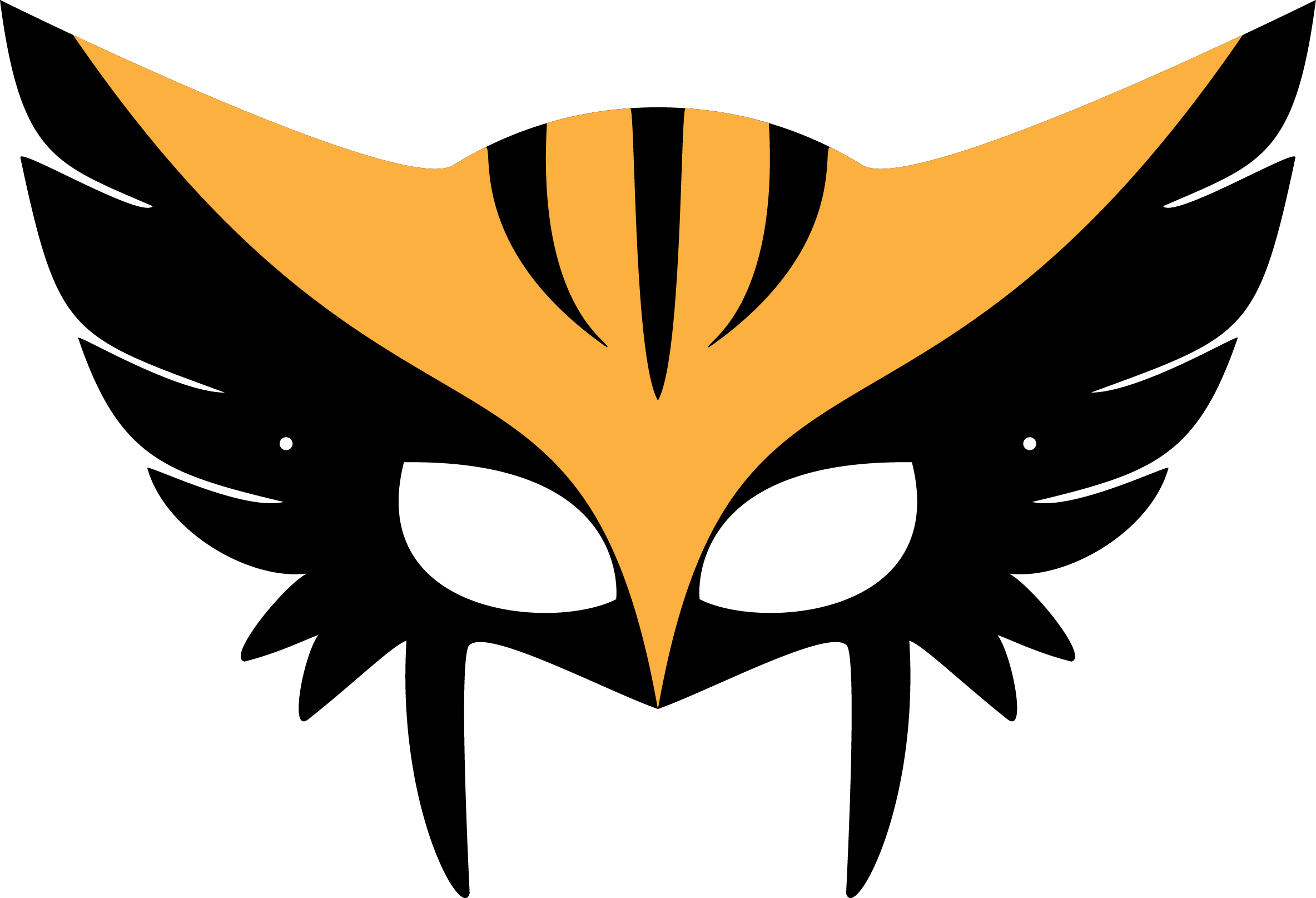 2367 X 1615 6 - Hawkgirl Mask Template Clipart (2367x1615), Png Download