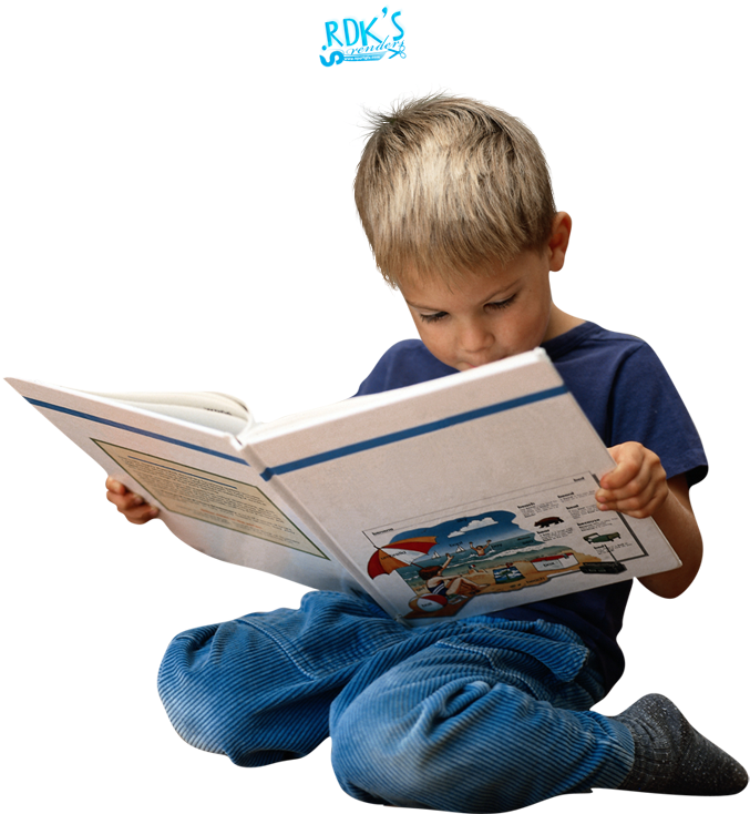 Child Reading Book Photo By Rdk Renders - Kid Reading Book Png Clipart (694x759), Png Download