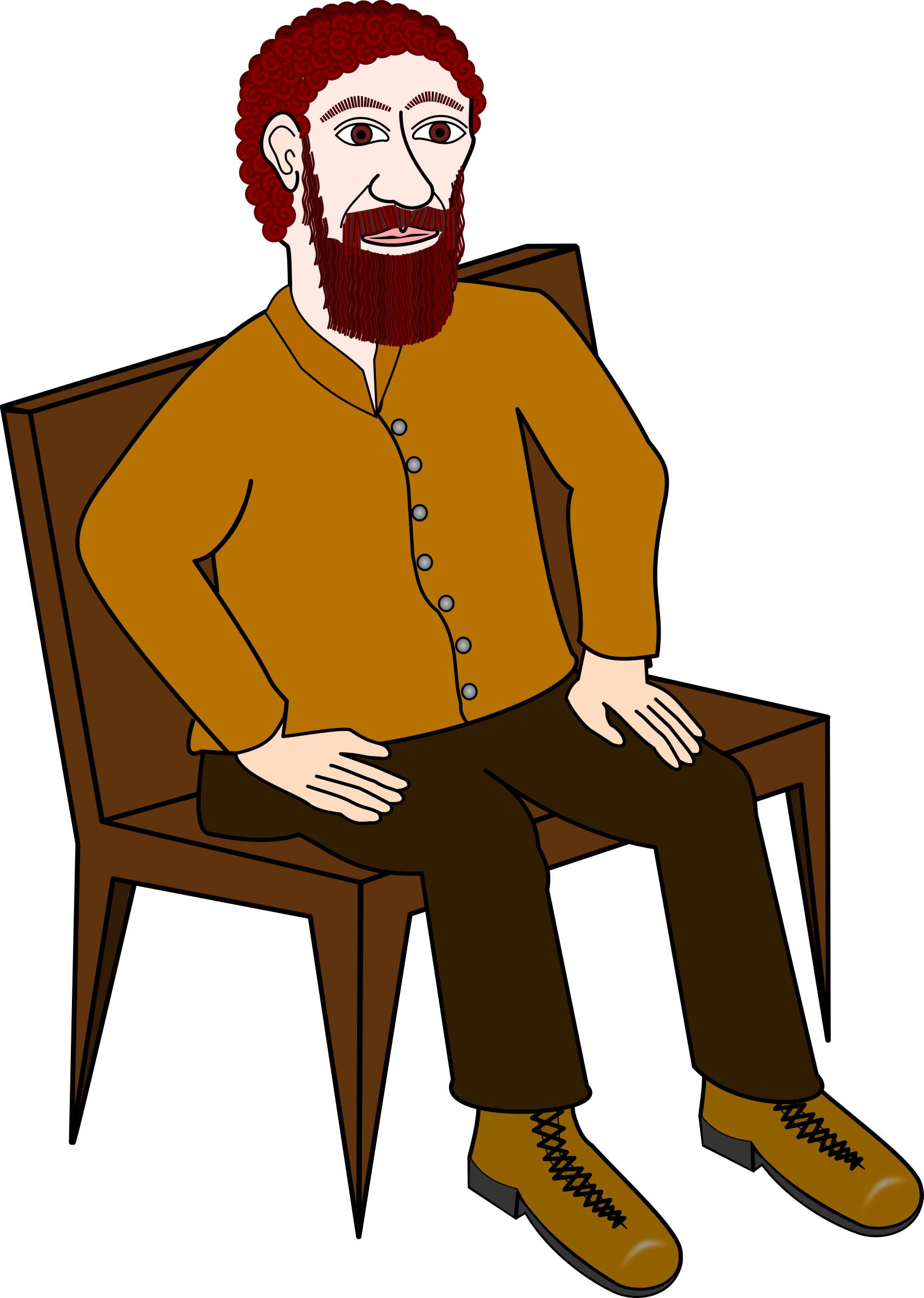 Big Image - Sitting Clipart Png Transparent Png (1708x2400), Png Download