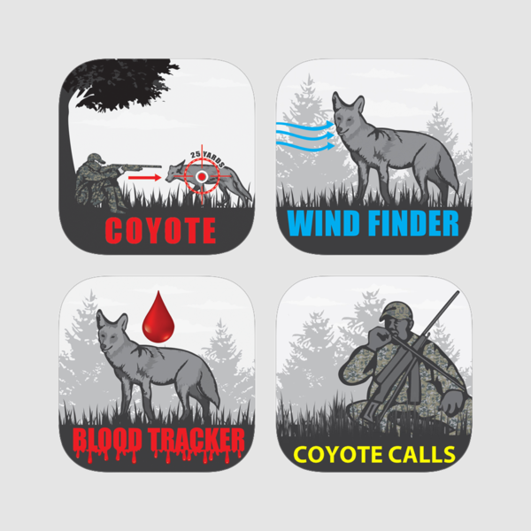 Coyote Calls Hunting Range Finder Coyote Wind Blood - Siberian Husky Clipart (600x600), Png Download
