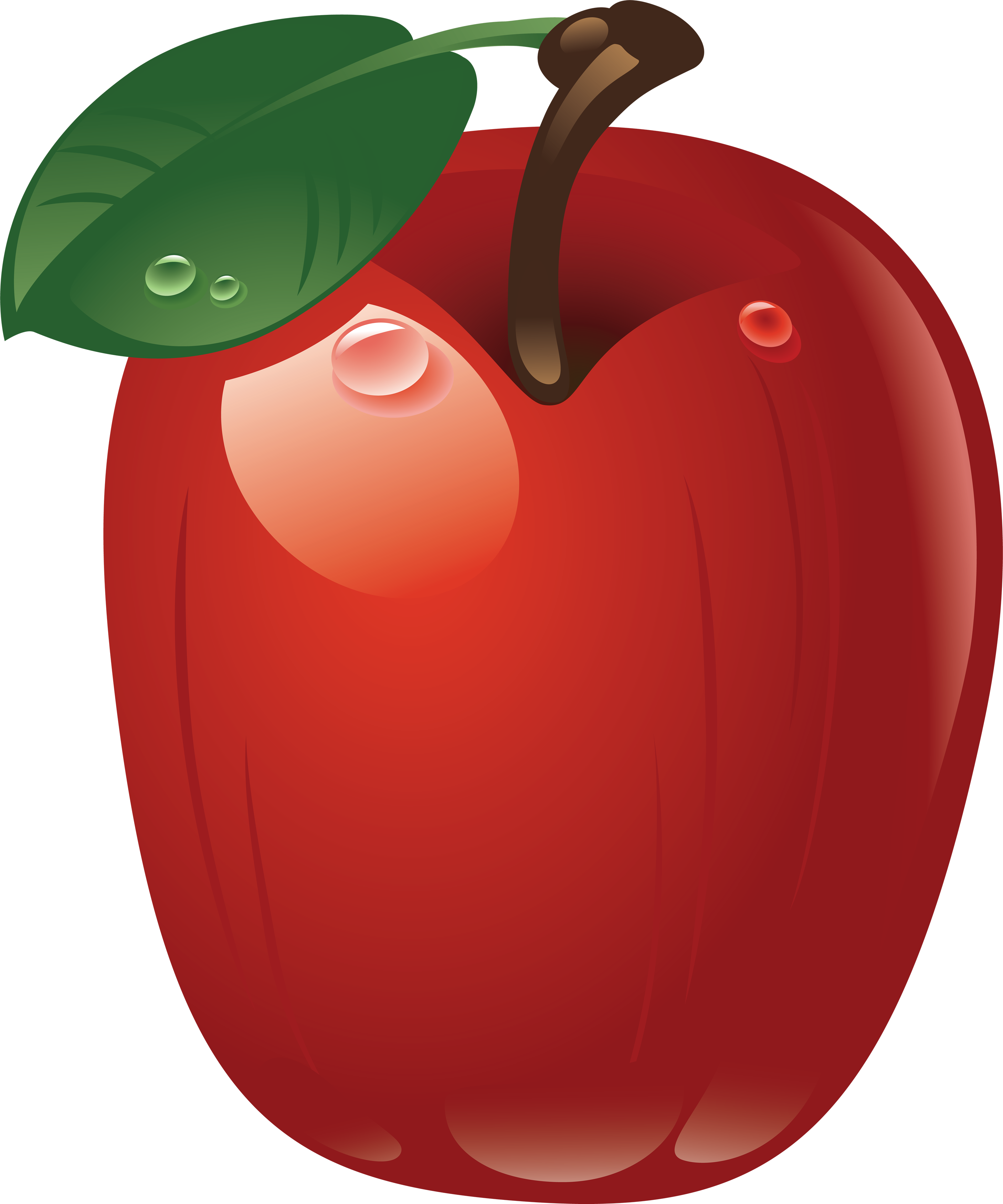 Red Apple Icon Png Clipart (2914x3497), Png Download