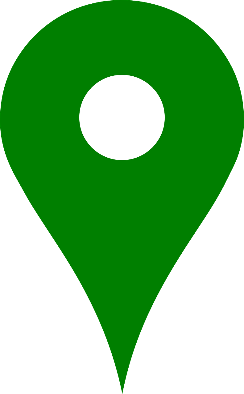 Location Marker Icon Google Maps Pointer Elsavadorla - Google Map Marker Green Clipart (445x720), Png Download