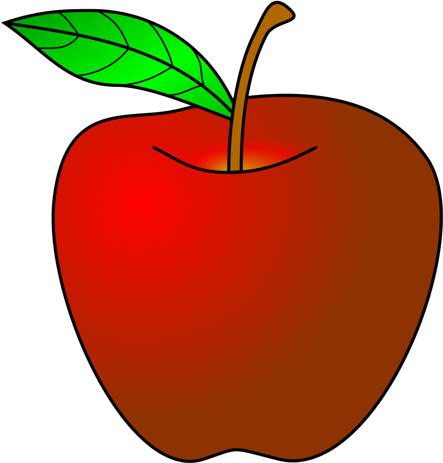 Red Apple Svg Clip Arts 570 X 599 Px - Png Download (570x599), Png Download