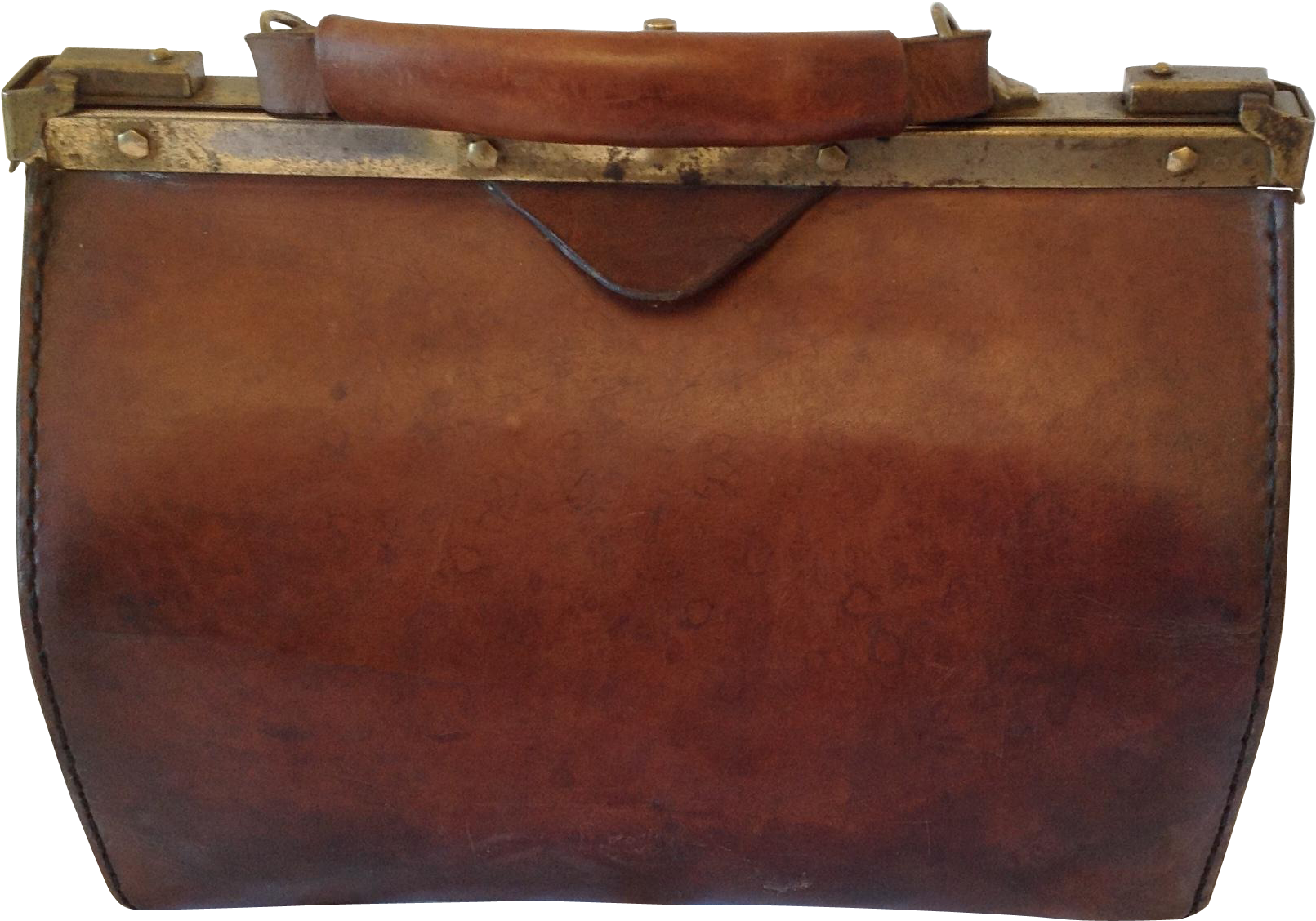 French Vintage Gladstone/doctors Bag C1920 - Doctor Bag Cliparts Png Transparent Png (1610x1610), Png Download