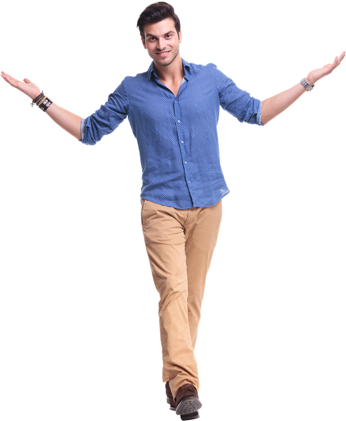 Jack Returns To Shopping At Your Location - Standing Clipart (737x958), Png Download