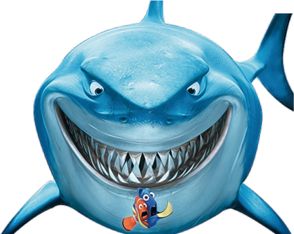 Shark Clipart Finding Dory - Finding Nemo Shark Png Transparent Png (640x480), Png Download