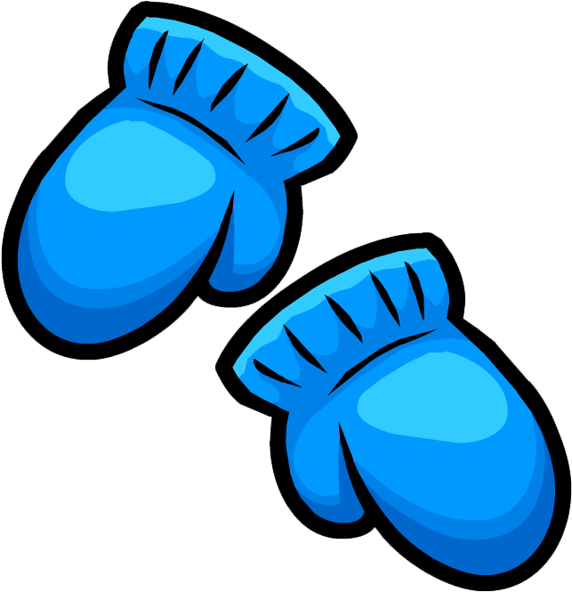 Gloves Snow Clipart, Explore Pictures - Blue Mittens Clip Art - Png Download (652x667), Png Download