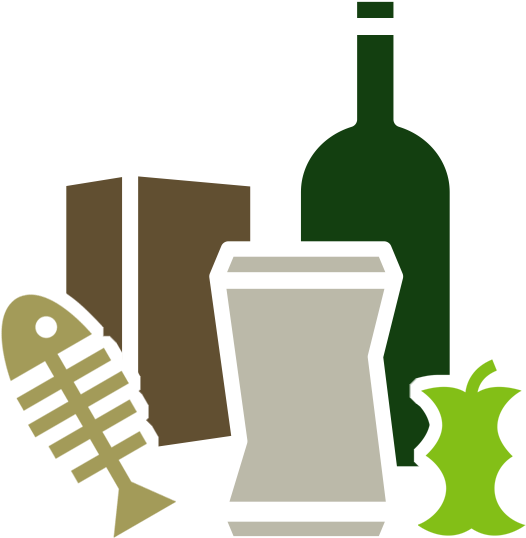 Clipart Library Download Food Waste Clipart - Organic Waste Icon Png Transparent Png (587x587), Png Download