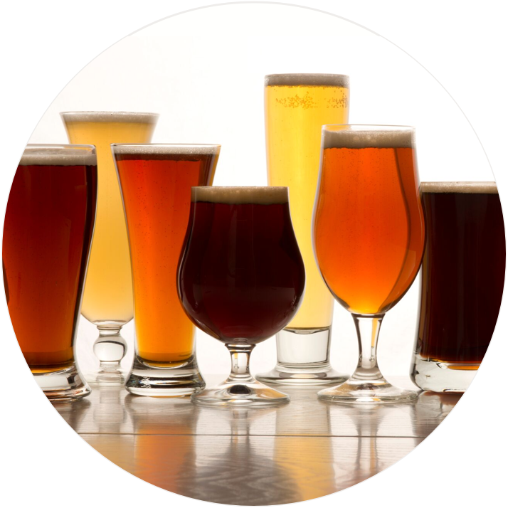 People With Beer - Wine Glass Clipart (714x714), Png Download