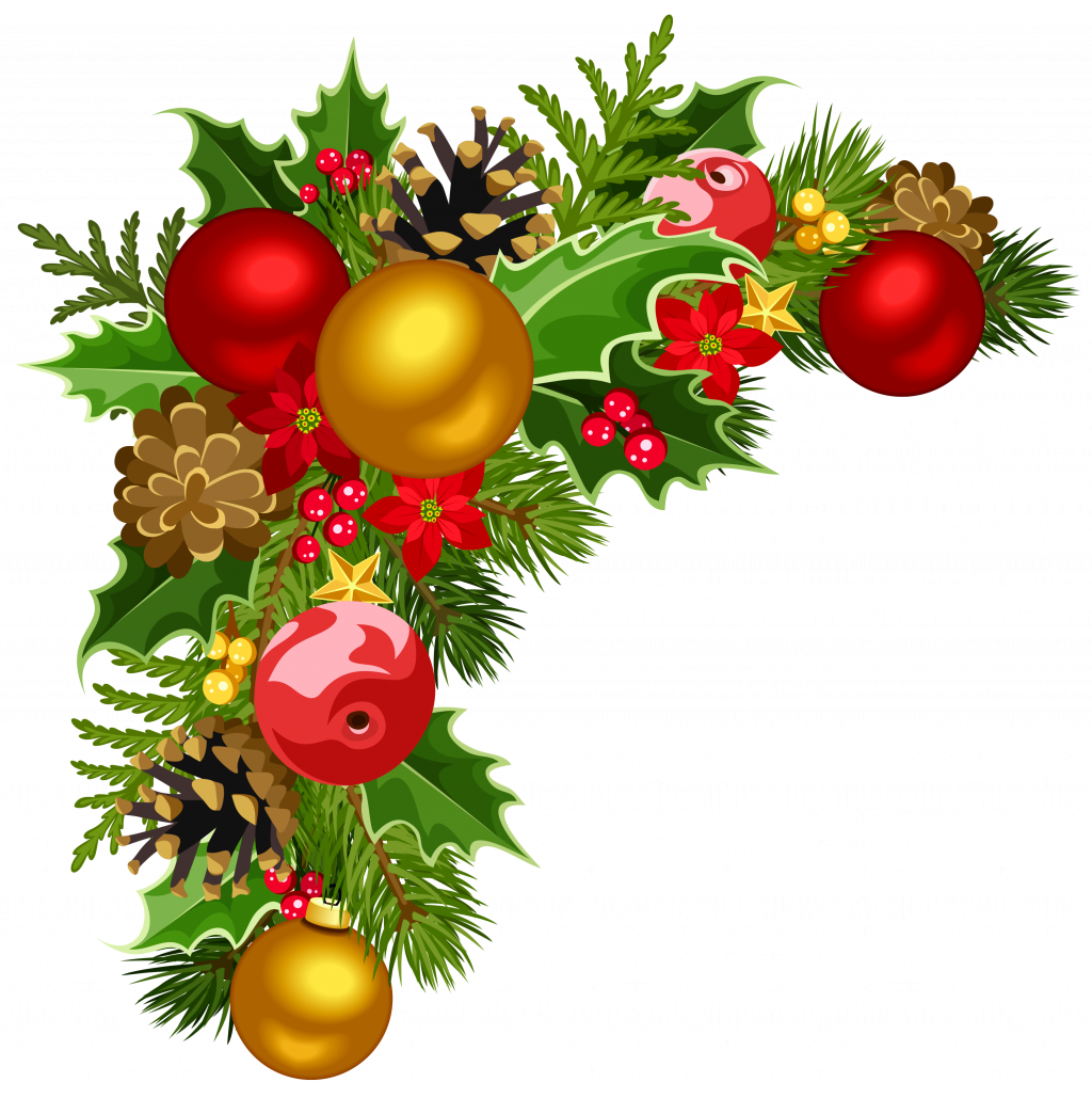 Christmas Ornaments Png Pictures - Transparent Christmas Border Design Clipart (1024x1029), Png Download