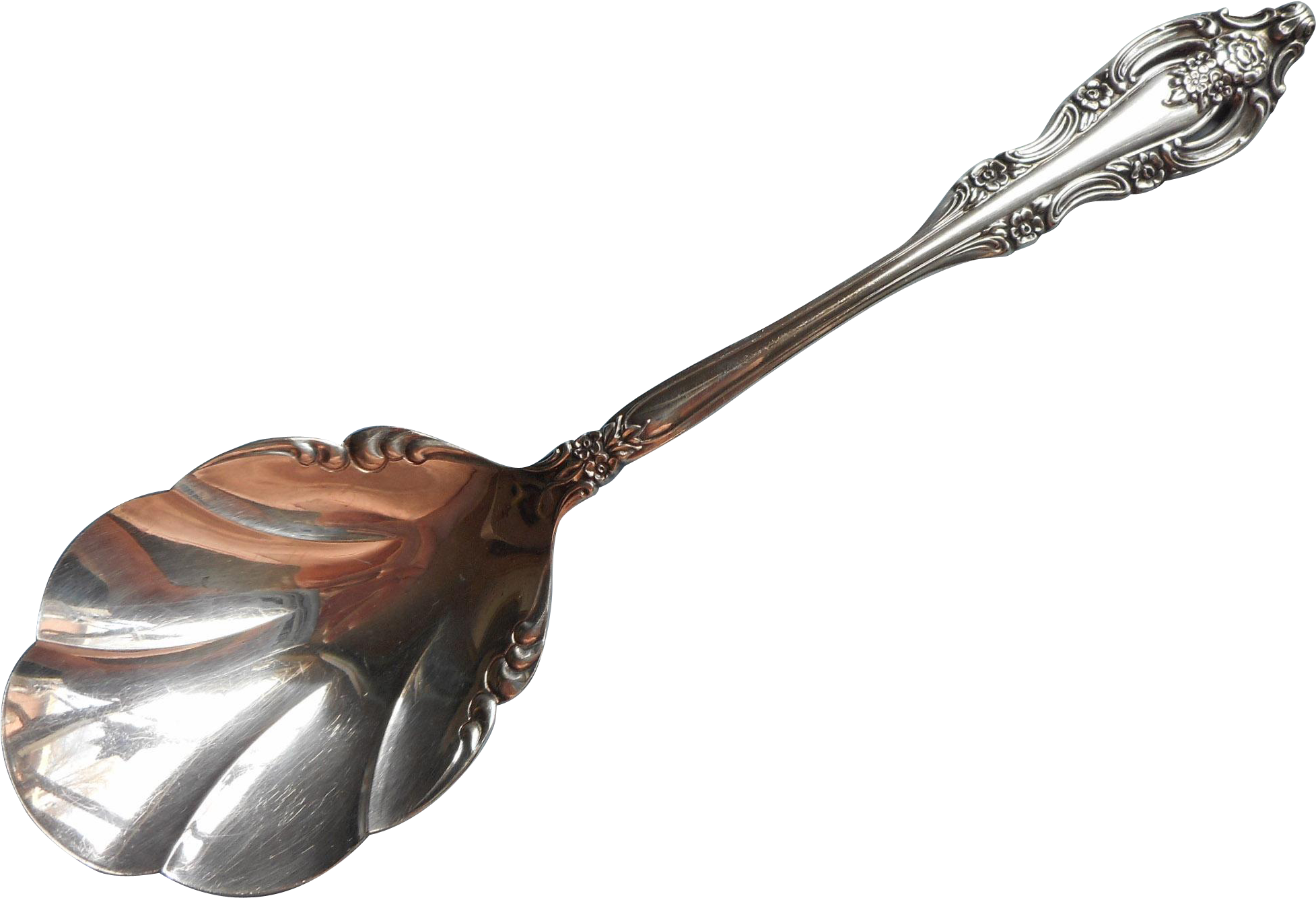 Silver Artistry 1965 Serving Spoon Shell Bowl Vintage - Kitchen Utensil Clipart (1955x1334), Png Download