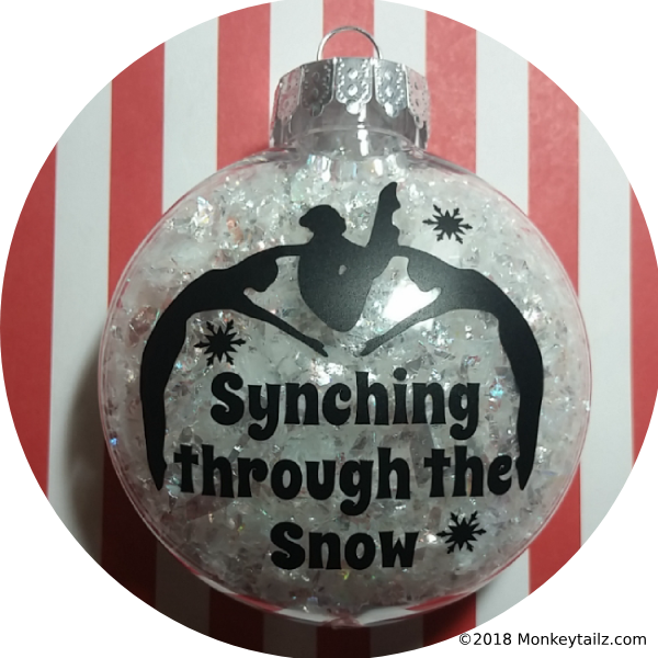 Synchro Christmas Ornament ~ Synchronized Swimming - Christmas Ornament Clipart (600x600), Png Download