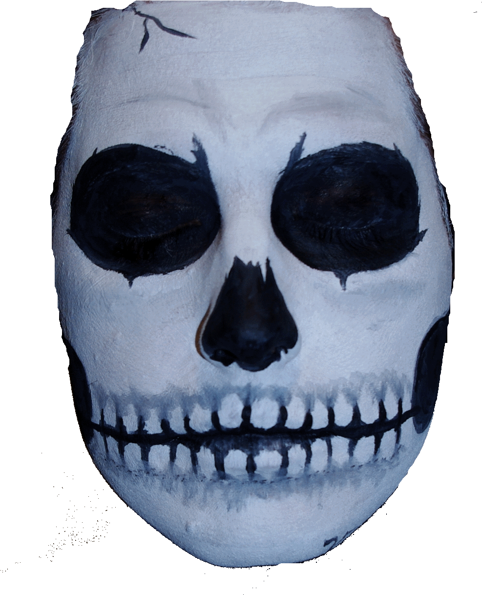 Vl7o6qg - Skull Face Paint Png Clipart (1048x1239), Png Download