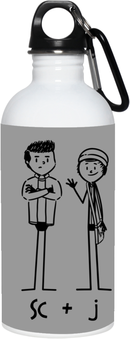 Stainless Steel Water Bottle Stone Cold And The Jackal - Mug Clipart (1155x1155), Png Download