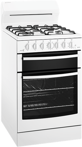 White 54cm Freestanding Gas Cooker - Wlg503wb Clipart (624x520), Png Download
