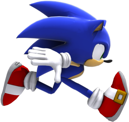 3d Sonic Running Animation Clipart (900x506), Png Download
