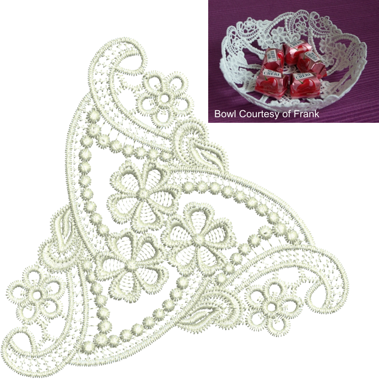 Sue Box - Lace Gift - Cutwork Embroidery Designs Free Download Clipart (750x750), Png Download