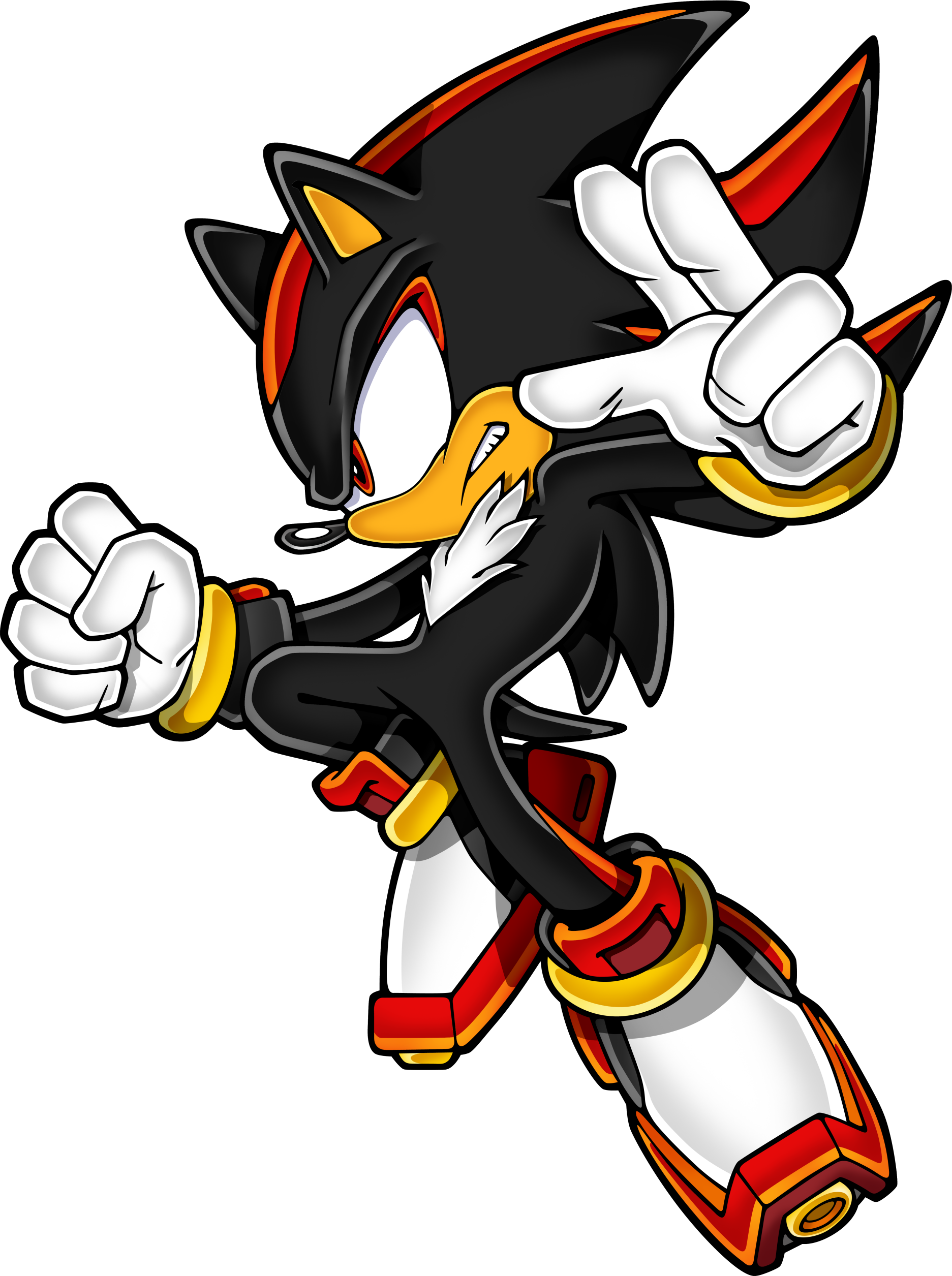 Shadow The Hedgehog Clipart (1873x2511), Png Download