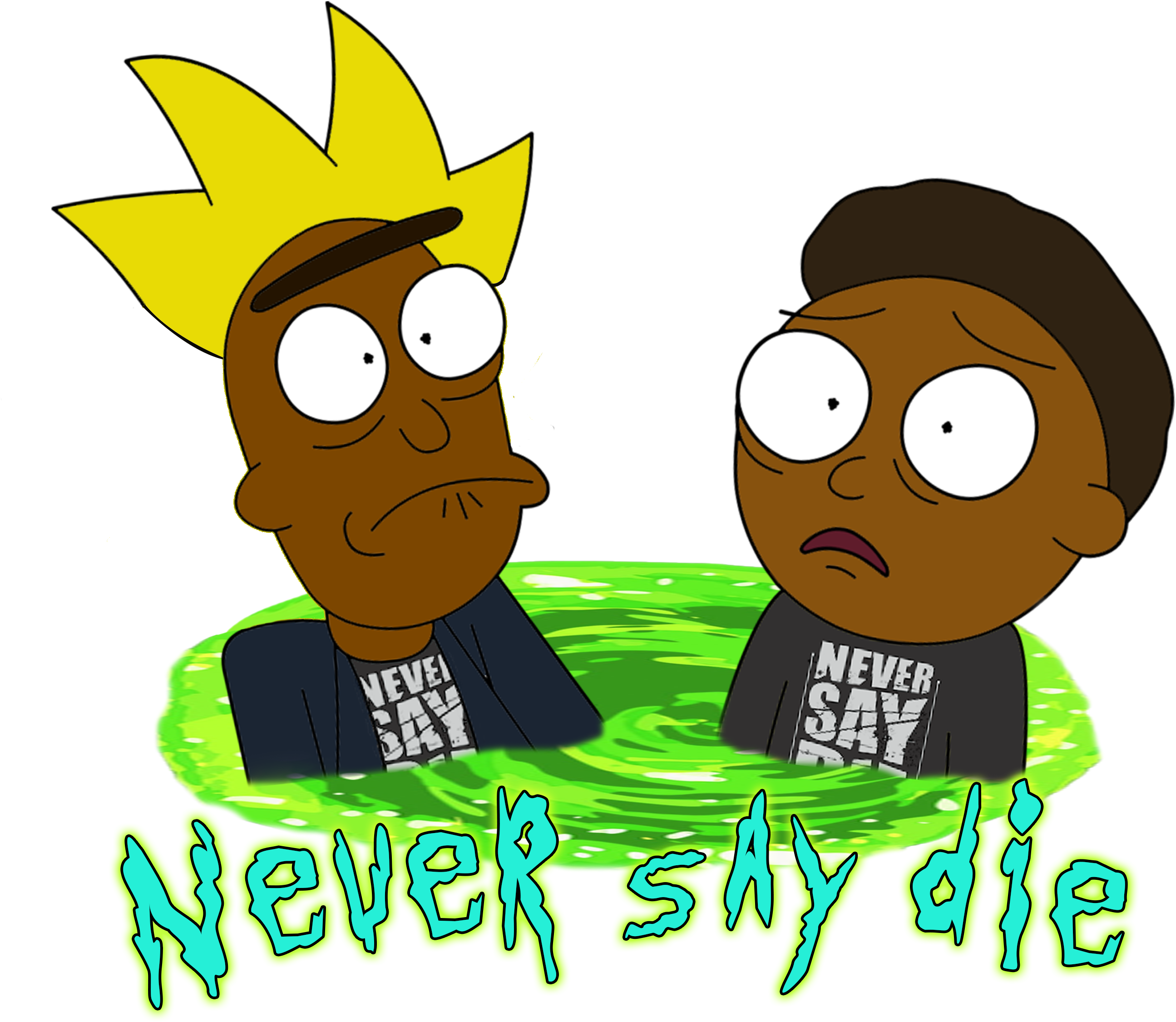 Rick And Morty Inspired Merch - Cartoon Clipart (3000x3000), Png Download