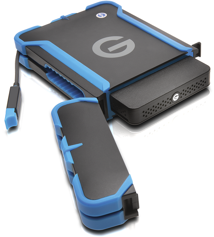 G Technology G Drive Ev Raw With Rugged Bumper And - External Hard Drive 2017 Clipart (850x824), Png Download