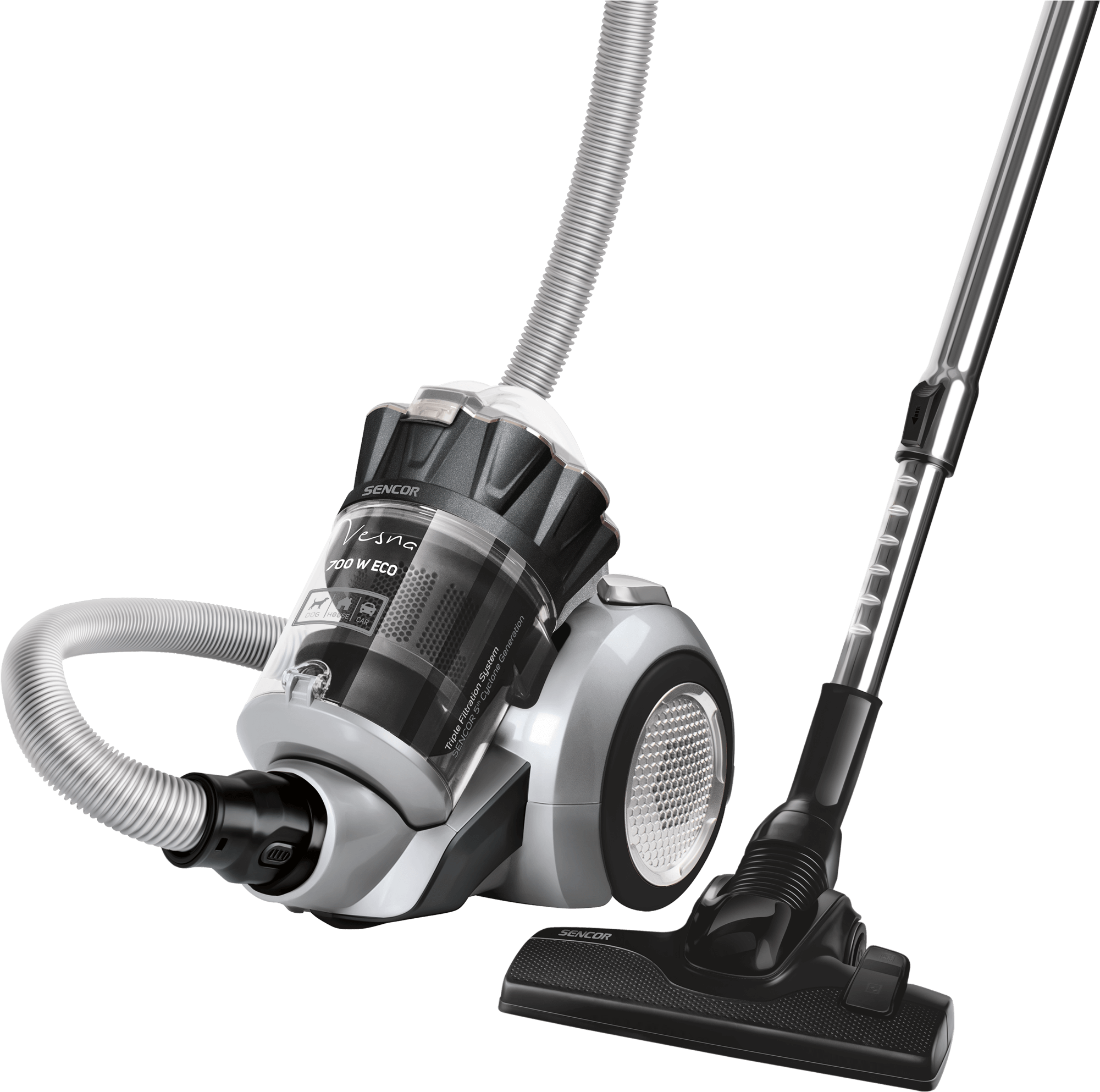 Black Vacuum Cleaner - Sencor Vysavač Clipart (2100x2100), Png Download