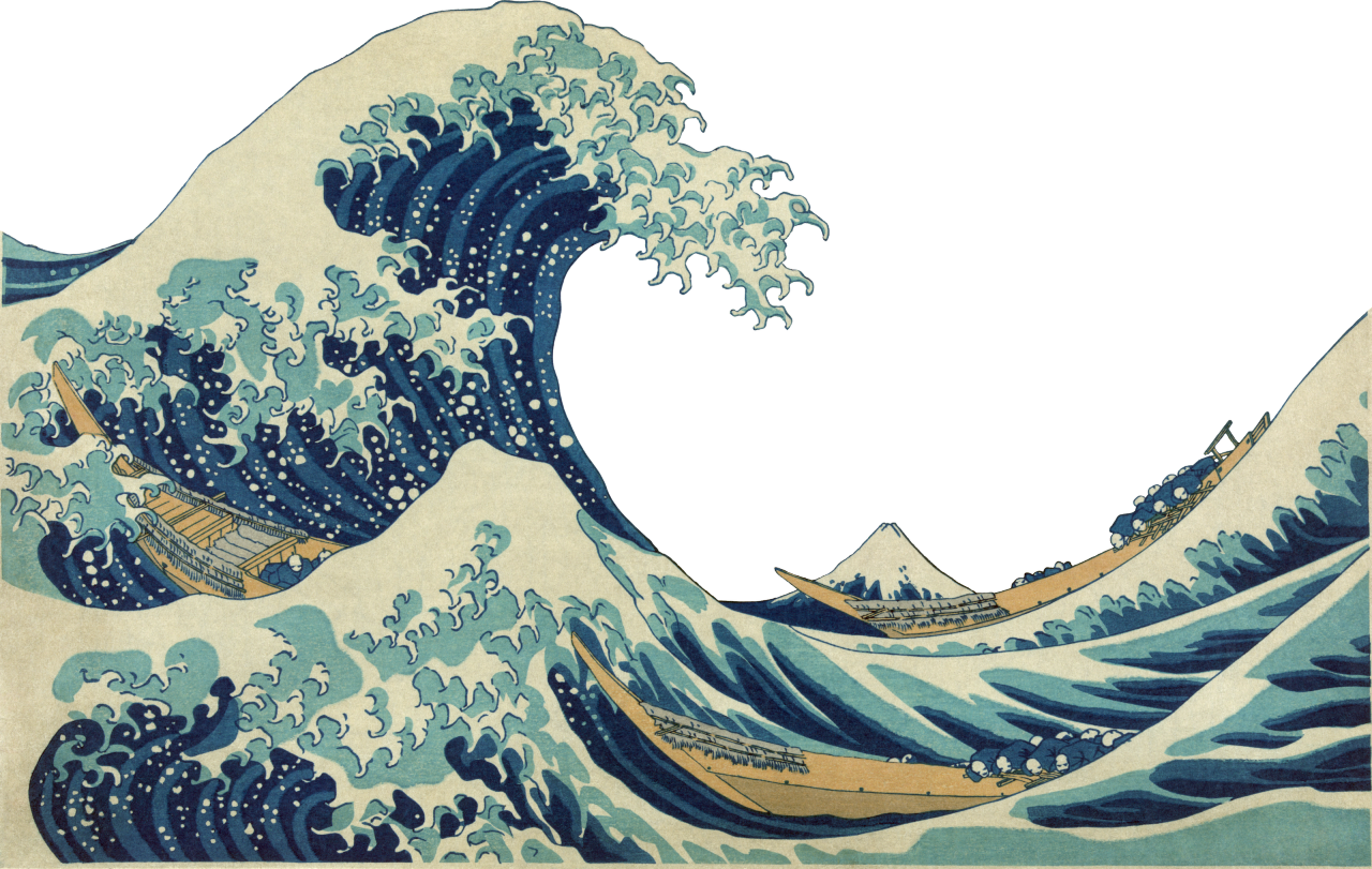 Transparent - Vincent Van Gogh Wave Clipart (1280x811), Png Download