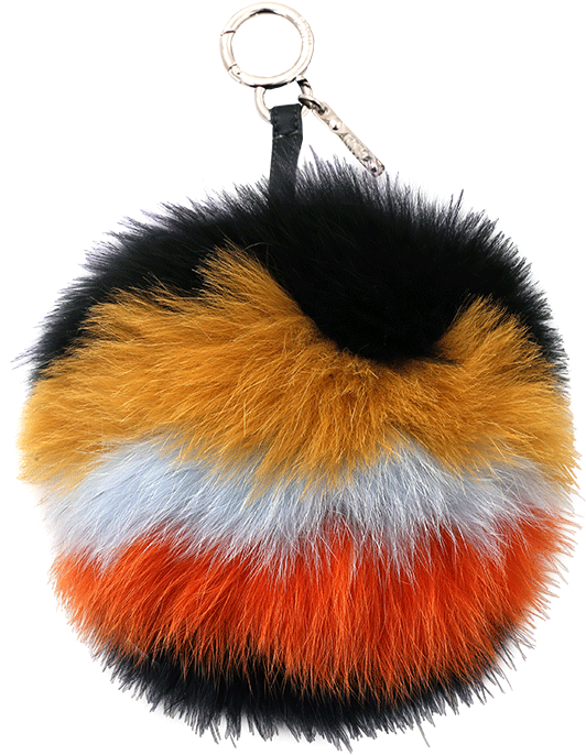 Fendi Pompom Charm - Earrings Clipart (960x960), Png Download