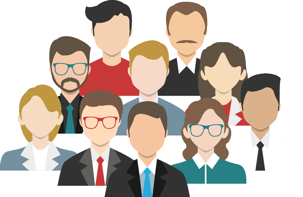 People - Group Of People Animated Png Clipart (1000x650), Png Download