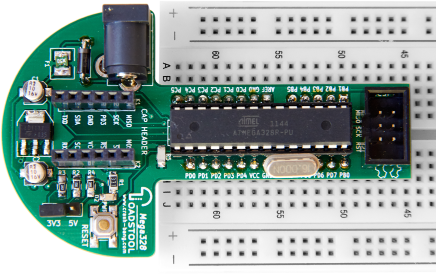 Toadstool Mega328 Bboard Top - Electronic Component Clipart (900x675), Png Download