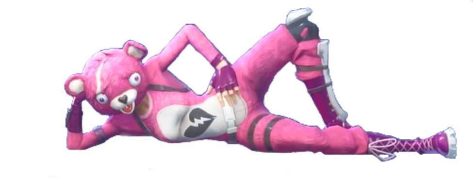 Fortnitebearflip Discord Emoji - Pink Panda Fortnite Png Clipart (974x386), Png Download