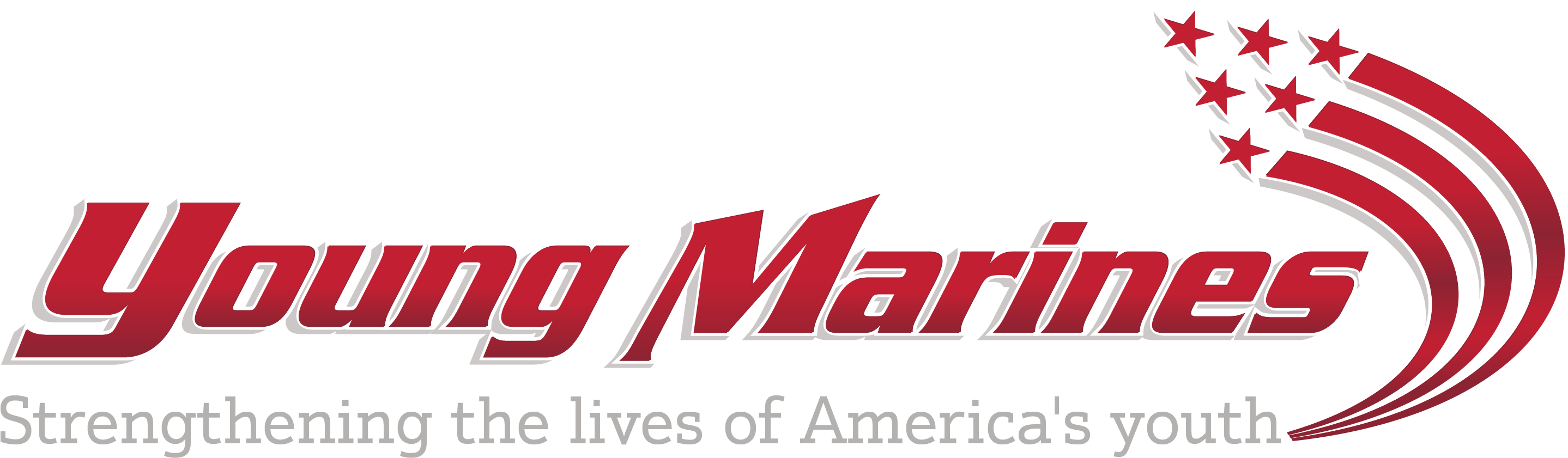 Logo Primary Blend Tag Png - Young Marines Clipart (2883x841), Png Download