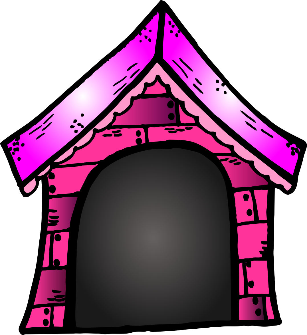 Dog House Svg Png Icon Free Download - Pink Dog House Clipart Transparent Png (1076x1174), Png Download
