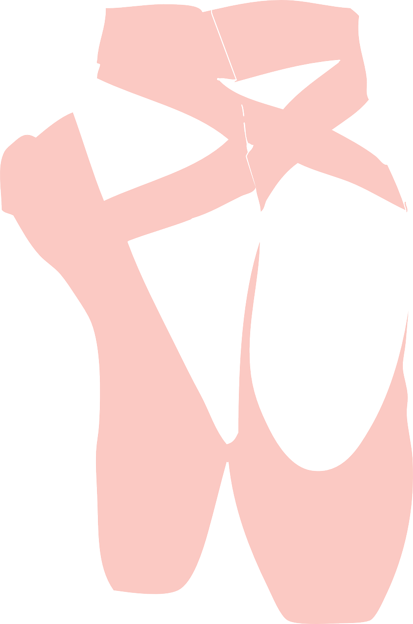 Dance, Girl, Feet, Pink, Shoes, Ballet, Slippers - Cartoon Ballet Shoes Clipart (847x1280), Png Download