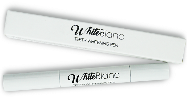 White Blanc Pen - Stationery Clipart (609x567), Png Download