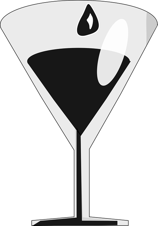 Cocktail Clipart Bar Drink - Vector Bar Glass Png Transparent Png (504x720), Png Download