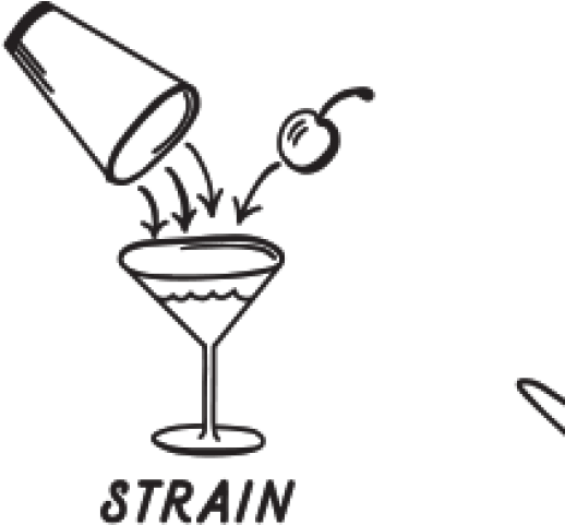 Cocktail Clipart Manhattan Cocktail - Martini Glass - Png Download (640x480), Png Download