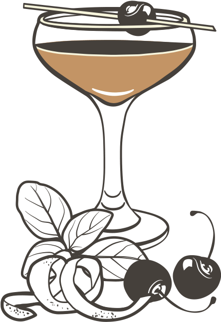 Cocktail Clipart Liqour - Champagne Stemware - Png Download (485x715), Png Download