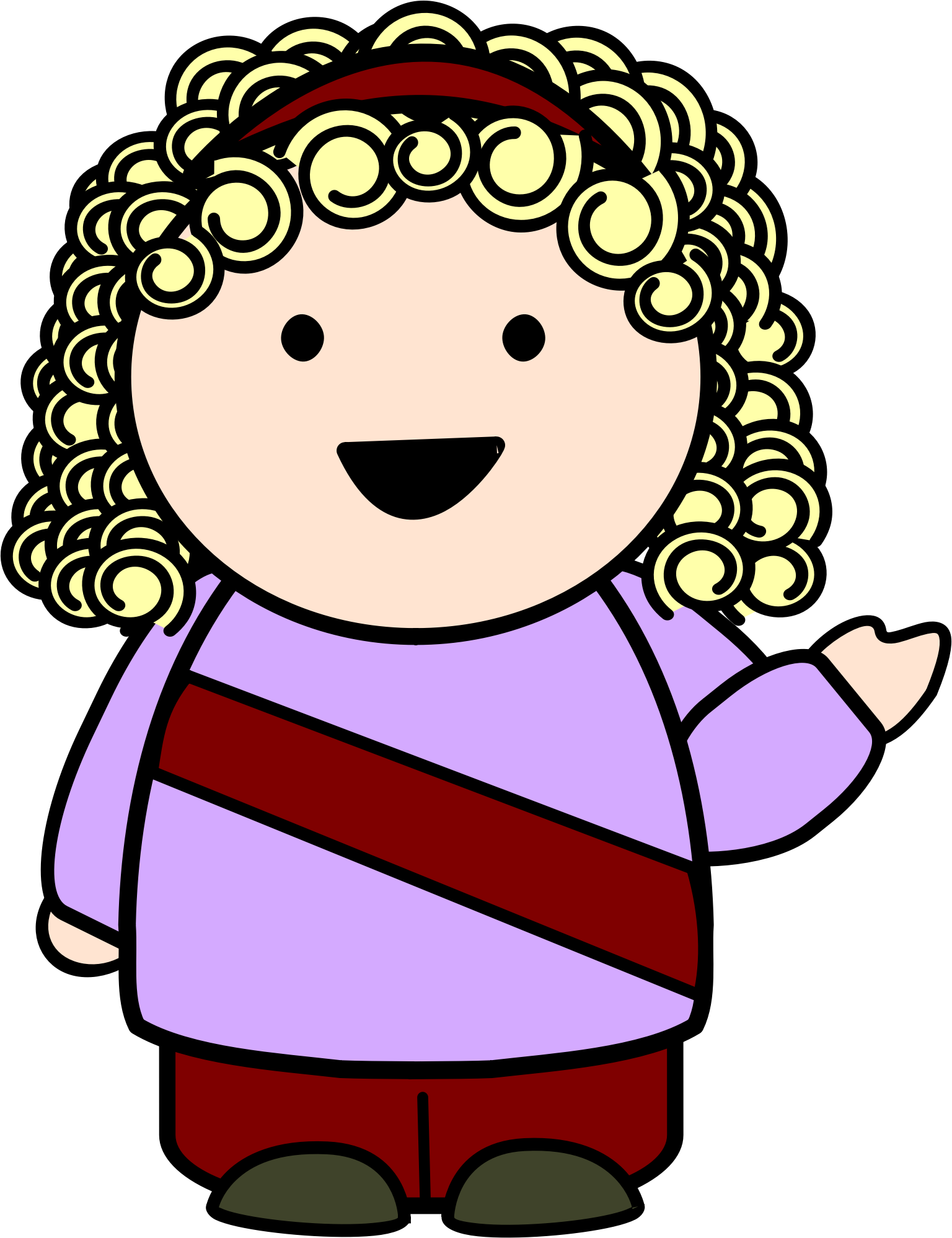This Free Icons Png Design Of Pointing Girl - Clip Art Transparent Png (1536x1997), Png Download