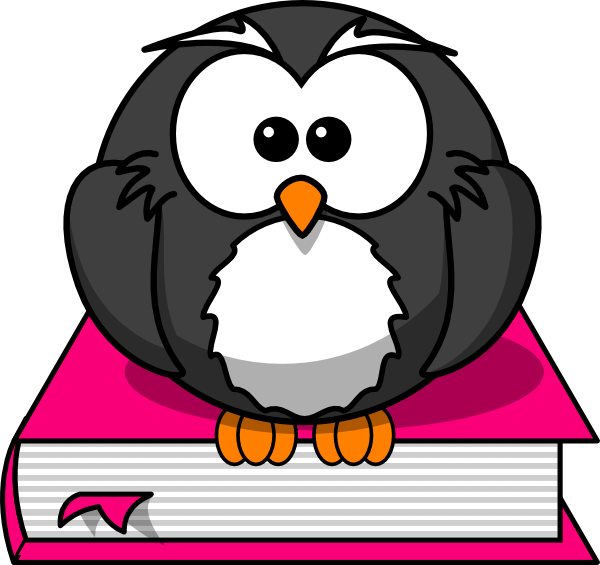 Owl Book Clip Art - Owl On The Book Clipart - Png Download (600x565), Png Download