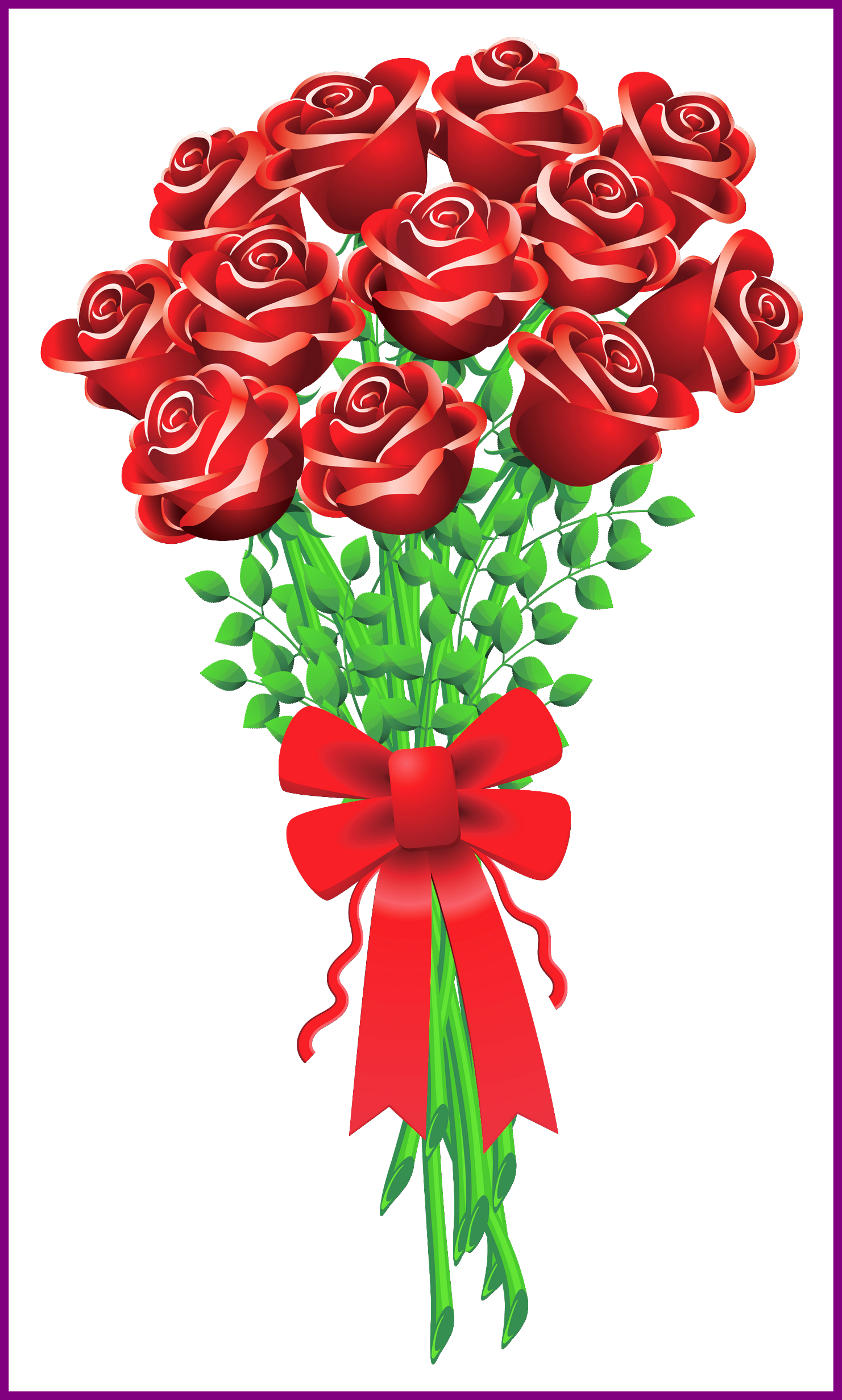 Amazing Ba A Orig Png Clipart Wedding Of Red Rose Flower - Bouquet Of Flowers Clipart Transparent Png (1481x2461), Png Download