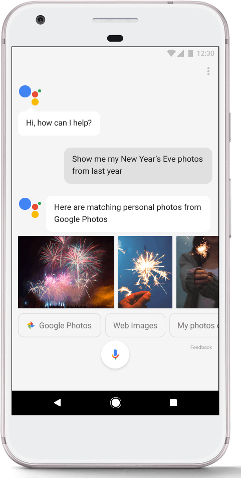 Google Assistant Photos - Google Assistant Png In Mobile Clipart (499x968), Png Download