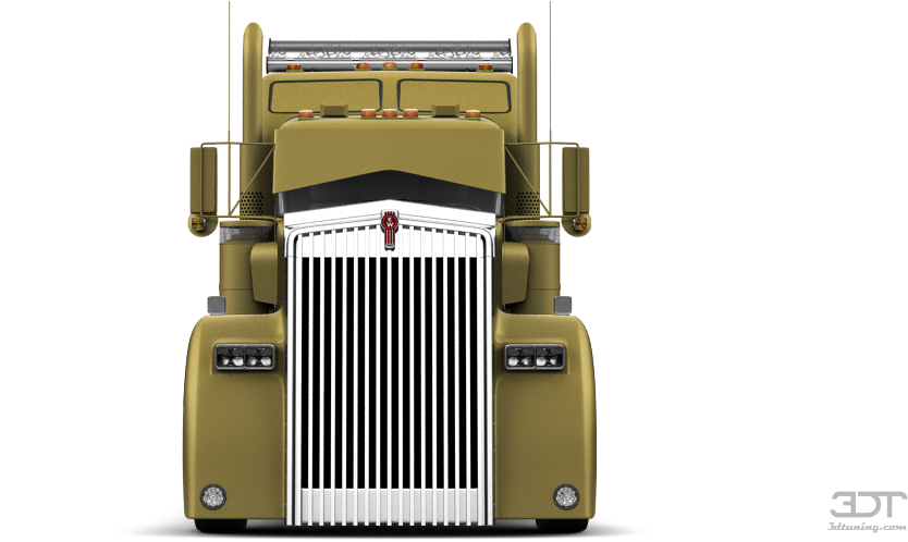 Kenworth W900 Sleeper Cab Truck - Bulldozer Clipart (834x498), Png Download