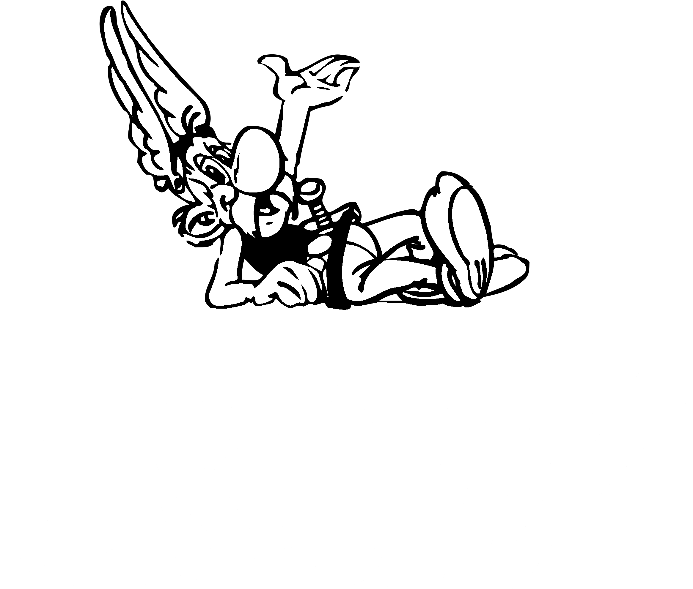 Asterix Parc Logo Black And White - Asterix Y Obelix Clipart - Png Download (2400x2400), Png Download