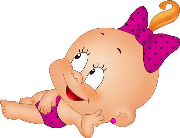 Baby Girl Clipart - Baby Girl Cartoon - Png Download (600x600), Png Download