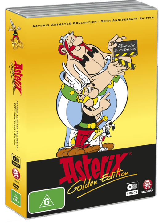 Asterix Animated Collection - Asterix Dvd Collection Clipart (516x724), Png Download