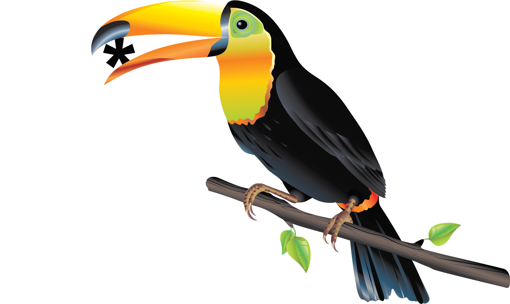Asterix Logo Jungle - Desenho De Tucano Colorido Clipart (1680x1026), Png Download