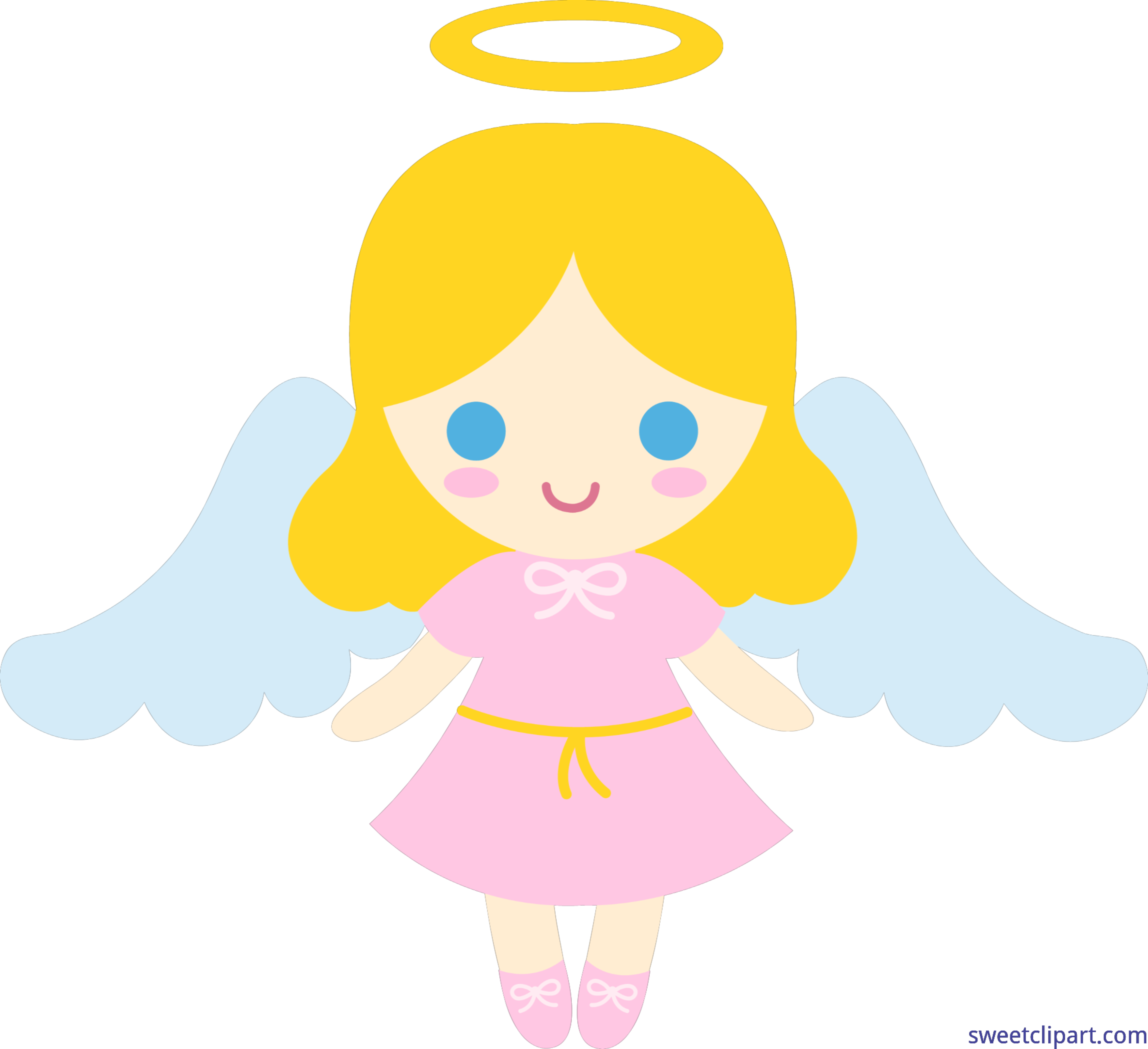 Royalty Free Download Little Angel Clip Art Sweet - Little Angel Angel Cartoon - Png Download (5999x5483), Png Download