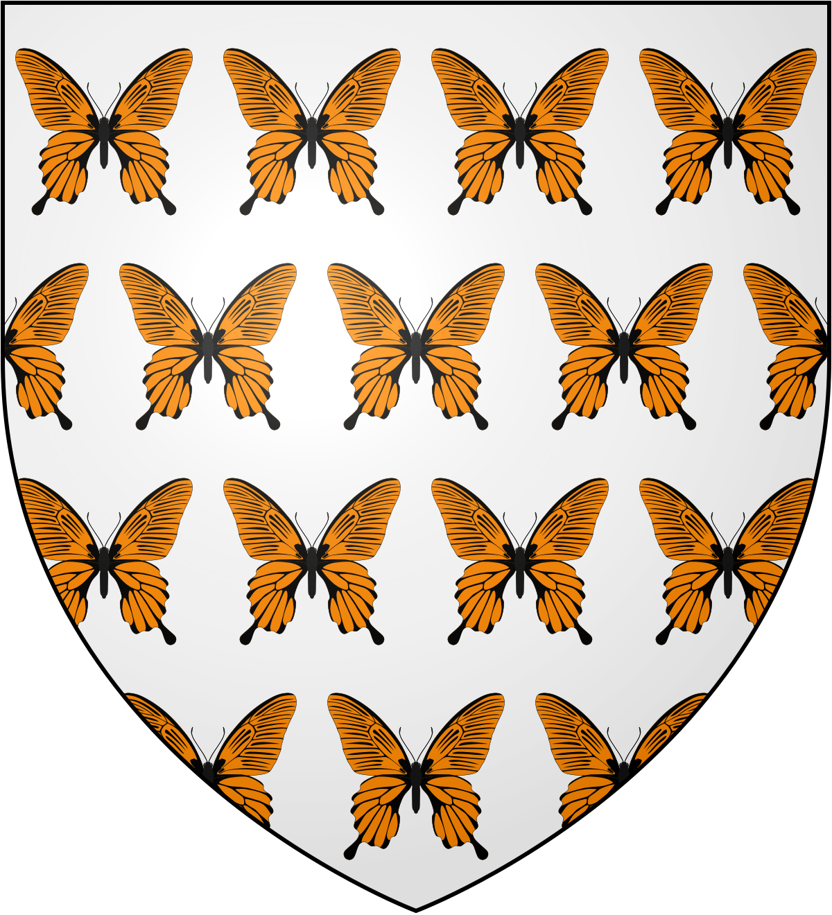 Swallowtail Butterfly Clipart (1200x1320), Png Download