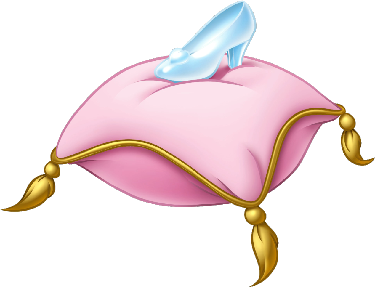 Image Freeuse Cinderella Slipper Clipart - Cinderella Glass Slipper Cartoon - Png Download (1280x982), Png Download